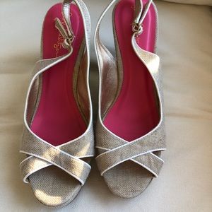 Lilly Pulitzer Slingback Wedge